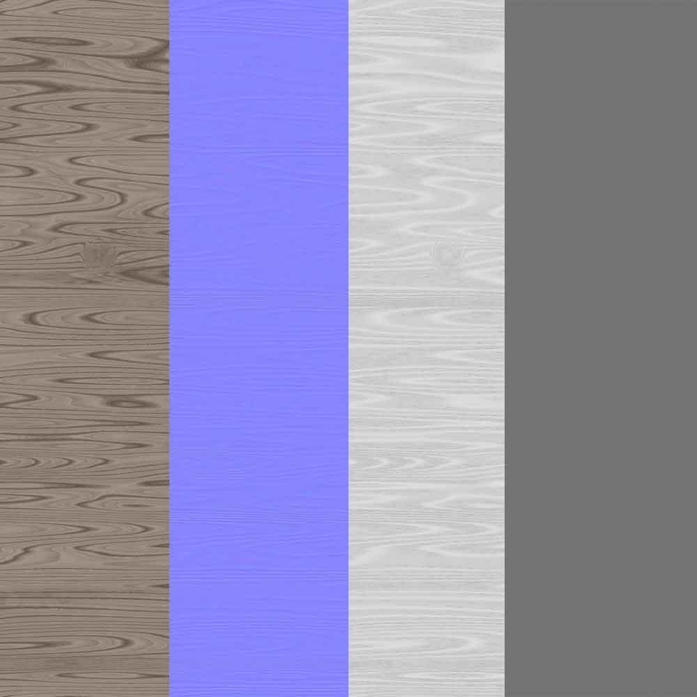 Texture Bois Beige Matériau PBR - Téléchargement Gratuit HD 4K