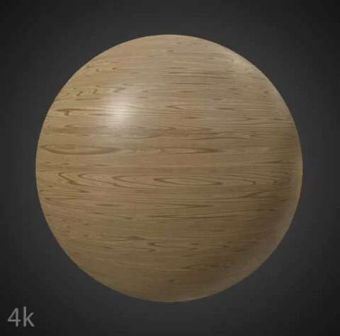 Classic Wood 3D Texture PBR Material - Free Download 4K HD