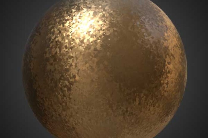 Texture de cuivre galvanisé PBR 3D sans couture haute résolution téléchargement gratuit 4k
