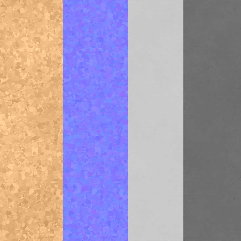 Texture de cuivre galvanisé PBR 3D sans couture haute résolution téléchargement gratuit 4k