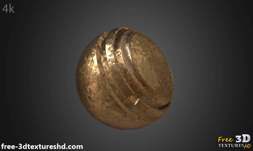 Texture de cuivre galvanisé PBR 3D sans couture haute résolution téléchargement gratuit 4k