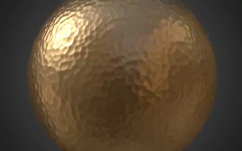 Texture PBR de Cuivre Martelé 3D Sans Couture Haute Résolution Téléchargement Gratuit 4k