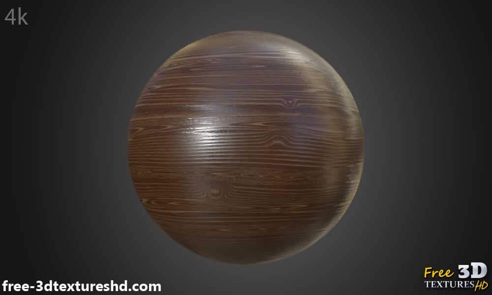 Rendu de matériau PBR de texture de bois brun naturel HD 4K gratuit