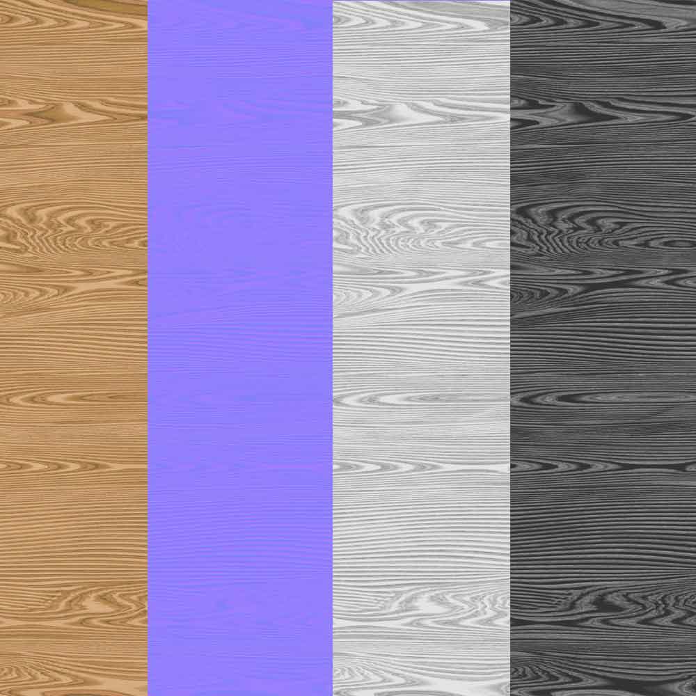 Fond d'écran HD 4K avec texture de bois naturel - Matériau PBR gratuit