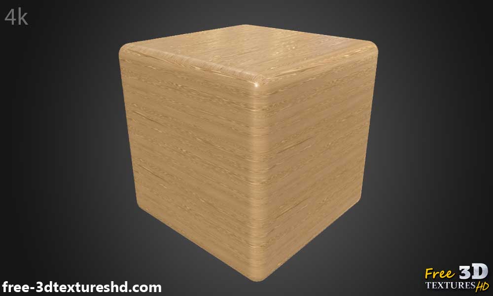 Téléchargement gratuit de matériau PBR à texture de bois naturel HD 4K, fond de cube