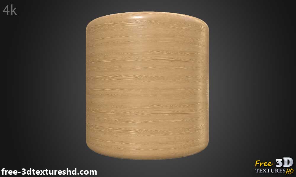 Téléchargement gratuit de matériau PBR à texture de bois naturel HD 4K, fond de cylindre