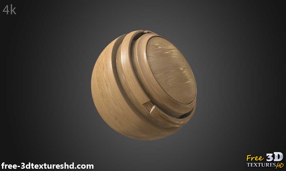 Fond d'écran HD 4K avec texture de bois naturel - Matériau PBR gratuit