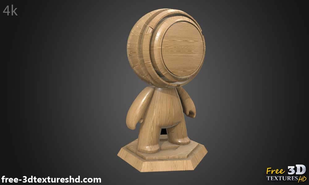 Matériau PBR à texture de bois naturel gratuit, arrière-plan 4K