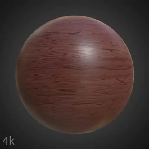Red Simple Wood Texture PBR Material Free download HD 4K
