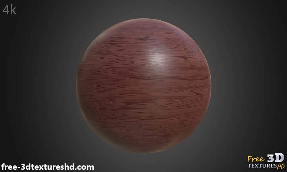 Matériau PBR à texture bois simple rouge HD 4K téléchargement gratuit