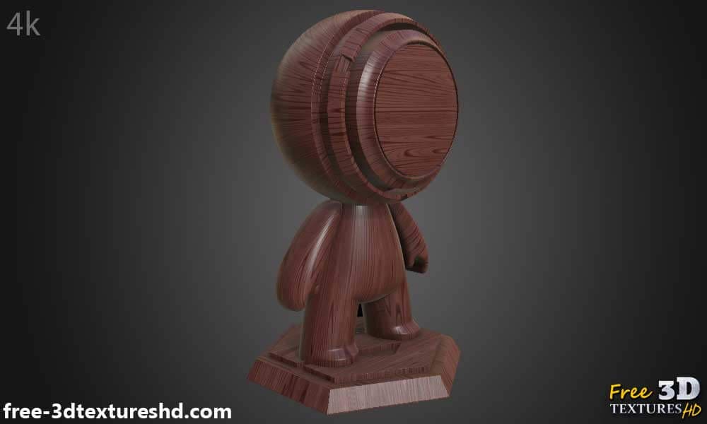 Téléchargement gratuit de cartes de matériaux PBR à texture simple en bois rouge HD 4K