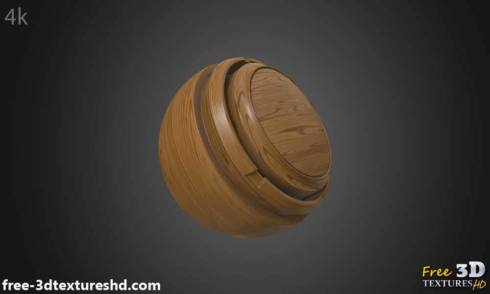 Texture de bois classique brun en PBR téléchargement gratuit HD 4K