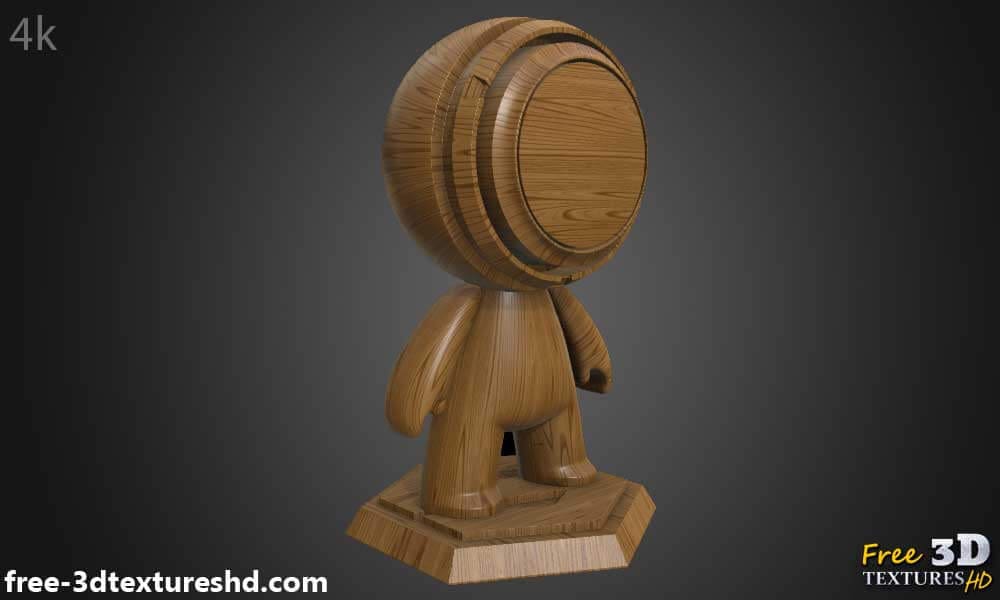 Texture de bois classique brun en PBR téléchargement gratuit HD 4K