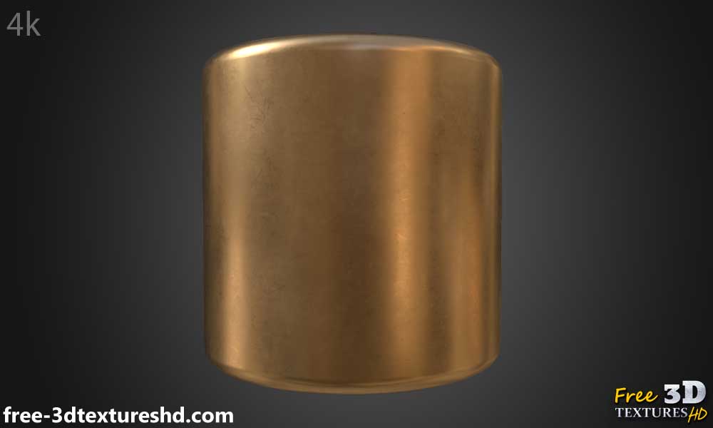 Fond d'écran HD 4K à texture de cuivre naturel - Matériau PBR gratuit pour la décoration