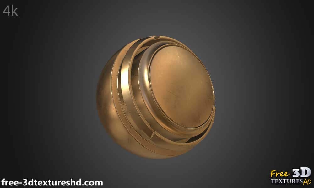 Fond d'écran HD 4K à texture de cuivre naturel - Matériau PBR gratuit pour la décoration