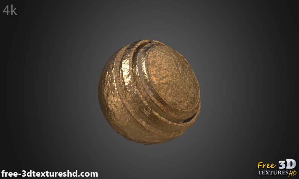 Texture de Cuivre Naturel PBR 3D Haute Résolution Téléchargement Gratuit 4k