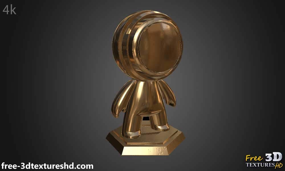 Texture de Cuivre Poli Brillant PBR 3D Haute Résolution Téléchargement Gratuit 4k