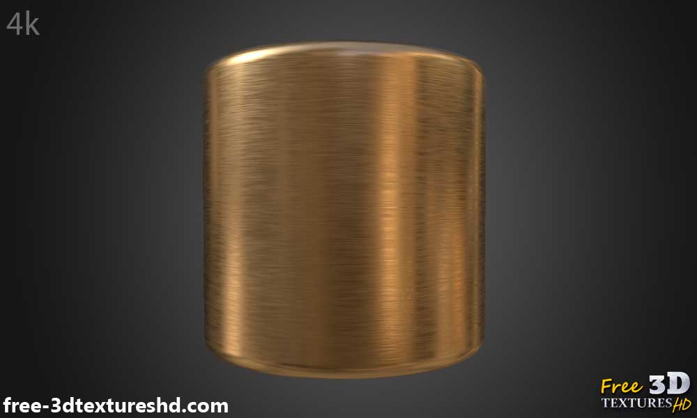 Texture cuivre brossé Fond d'écran HD 4K - Matériau PBR gratuit pour la décoration