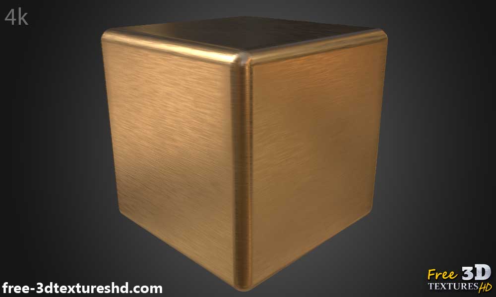 Texture cuivre brossé Fond d'écran HD 4K - Matériau PBR gratuit pour la décoration