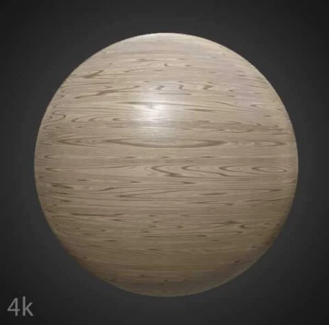 Light Beige 3D Wood Texture PBR Material - Free Download HD 4K