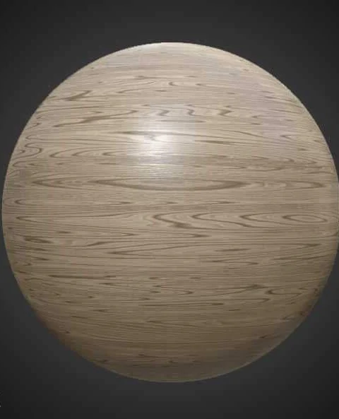 Light Beige 3D Wood Texture PBR Material - Free Download HD 4K