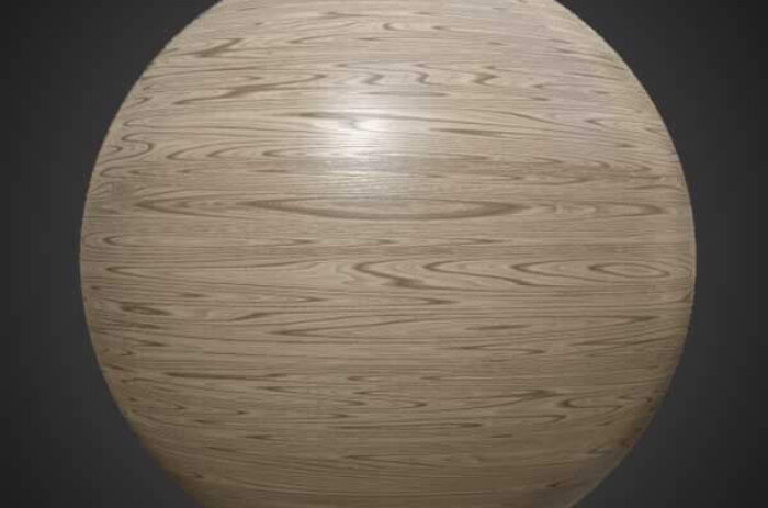 Texture Bois 3D Beige Clair Matériau PBR - Téléchargement Gratuit HD 4K