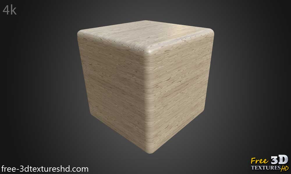 Texture Bois 3D Beige Clair Matériau PBR - Téléchargement Gratuit HD 4K