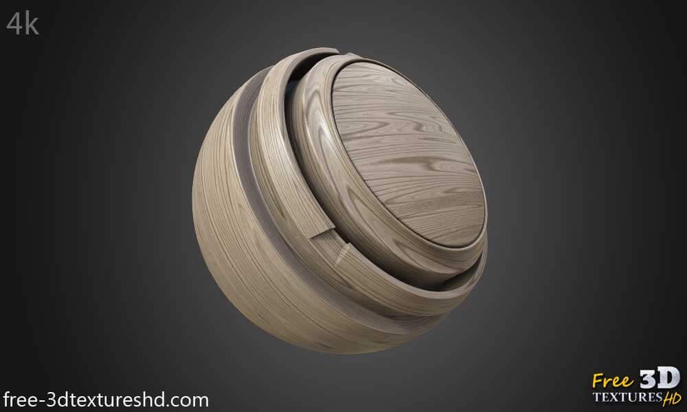 Texture Bois 3D Beige Clair Matériau PBR - Téléchargement Gratuit HD 4K
