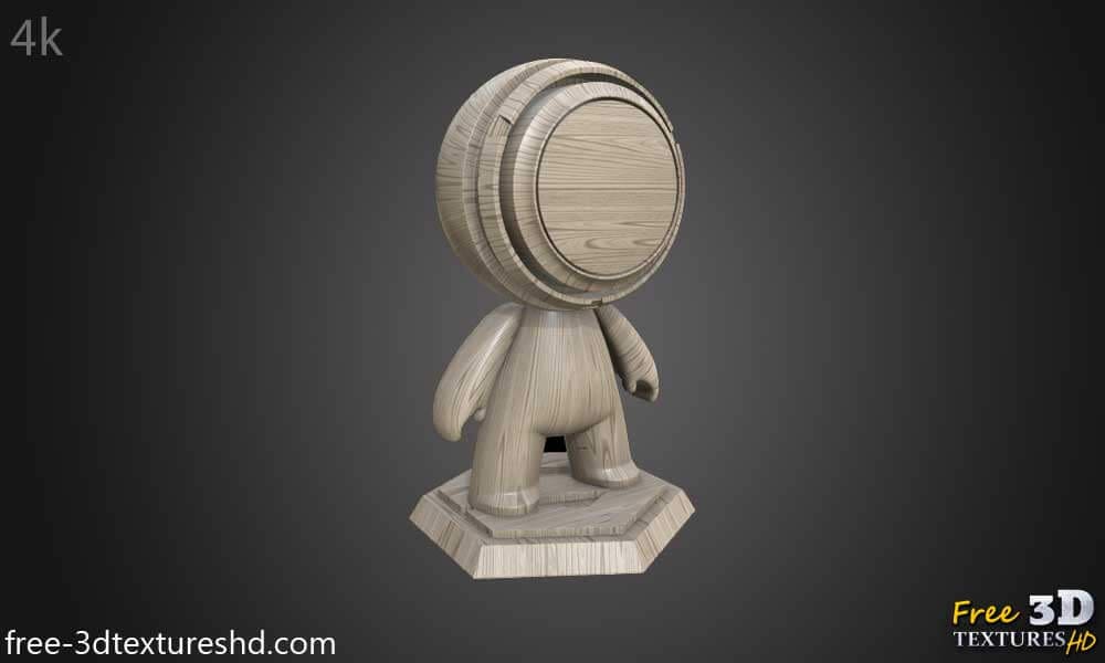 Texture Bois 3D Beige Clair Matériau PBR - Téléchargement Gratuit HD 4K