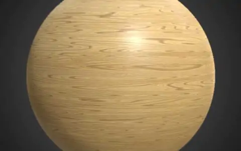 Texture Bois 3D Marron Clair Matériau PBR - Téléchargement Gratuit HD 4K