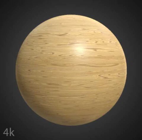 Light Brown 3D Wood Texture PBR Material - Free Download HD 4K