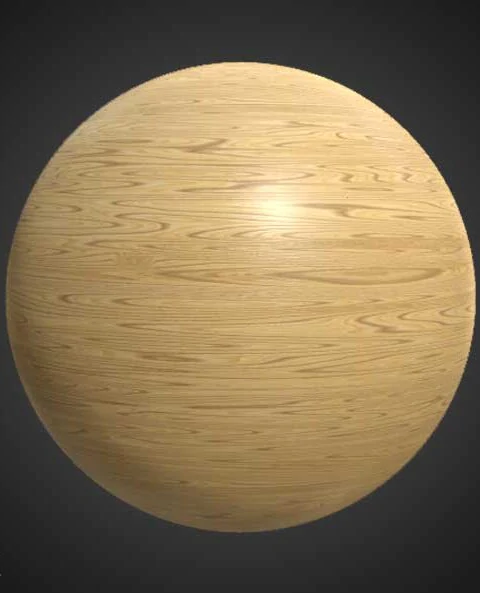 Light Brown 3D Wood Texture PBR Material - Free Download HD 4K