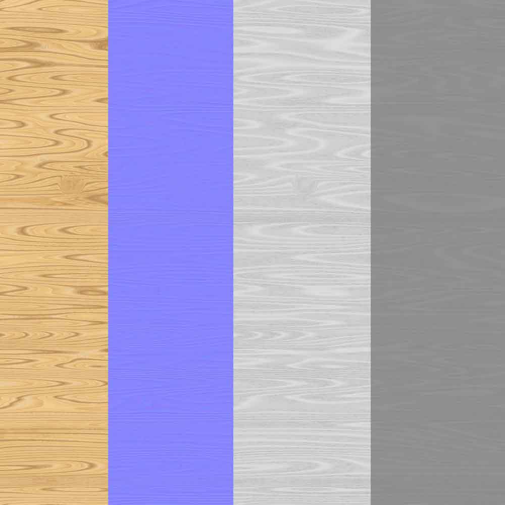 Texture Bois 3D Marron Clair Matériau PBR - Téléchargement Gratuit HD 4K