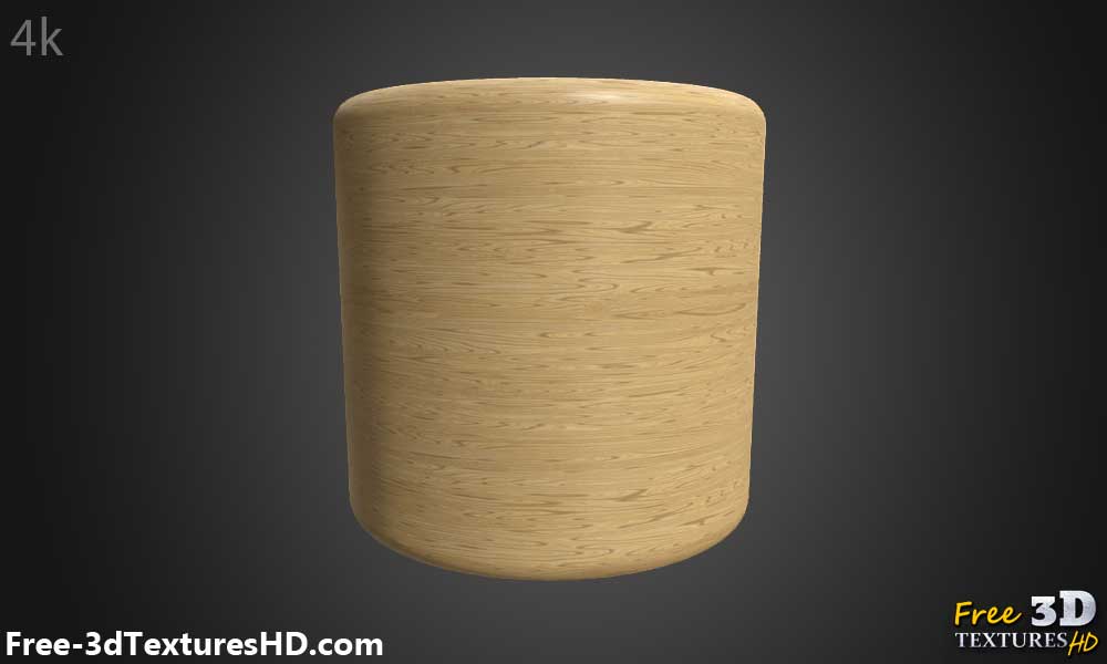 Texture Bois 3D Marron Clair Matériau PBR - Téléchargement Gratuit HD 4K
