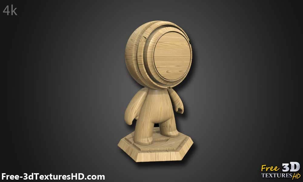 Texture Bois 3D Marron Clair Matériau PBR - Téléchargement Gratuit HD 4K