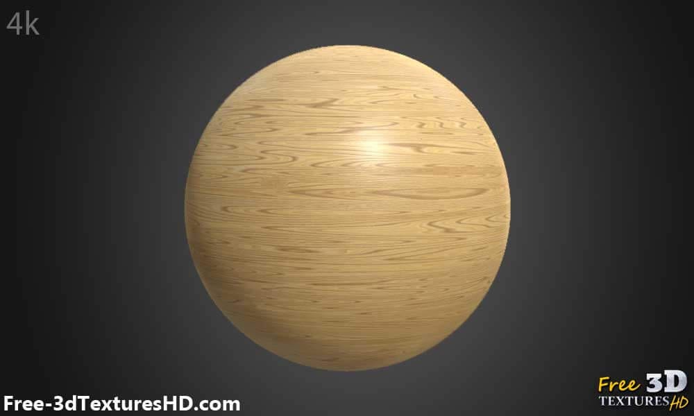 Texture Bois 3D Marron Clair Matériau PBR - Téléchargement Gratuit HD 4K