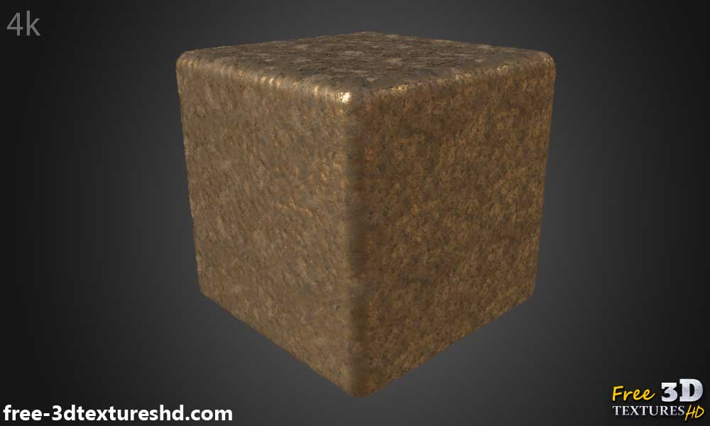 Texture 3D PBR de vieux  Cuivre Ancien Sans Couture Haute Résolution Téléchargement Gratuit 4k