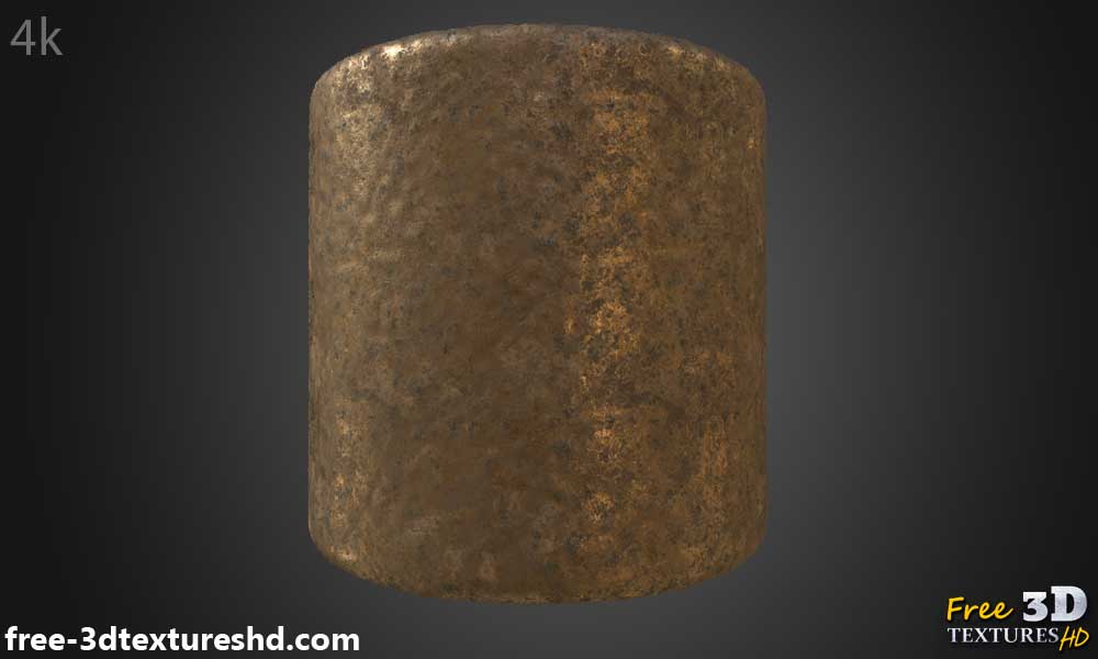Texture 3D PBR de vieux  Cuivre Ancien Sans Couture Haute Résolution Téléchargement Gratuit 4k