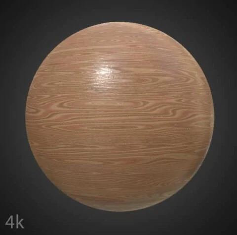 Free HD 4K Simple Brown Wood Texture PBR Material Render