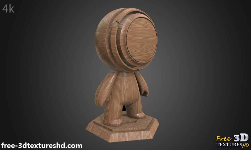 Téléchargement gratuit de tapis de matériau PBR à texture de bois brun simple HD 4K