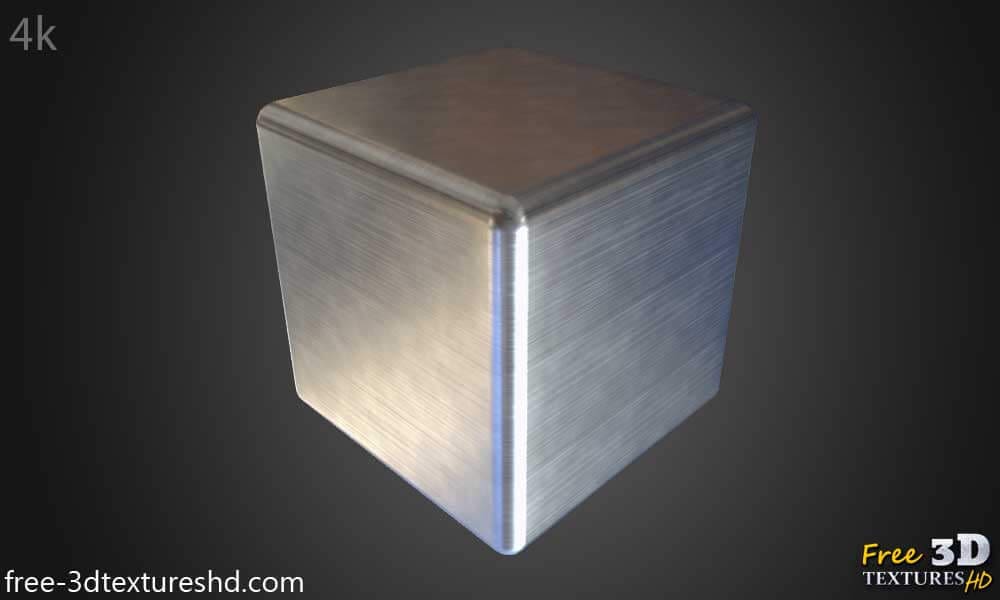 Texture PBR 3D aluminium brossé gratuit haute résolution HD 4k