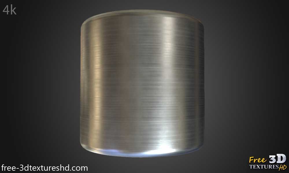 Texture PBR 3D aluminium brossé gratuit haute résolution HD 4k