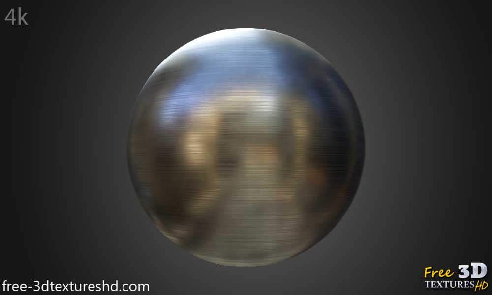 Texture PBR 3D aluminium brossé gratuit haute résolution HD 4k