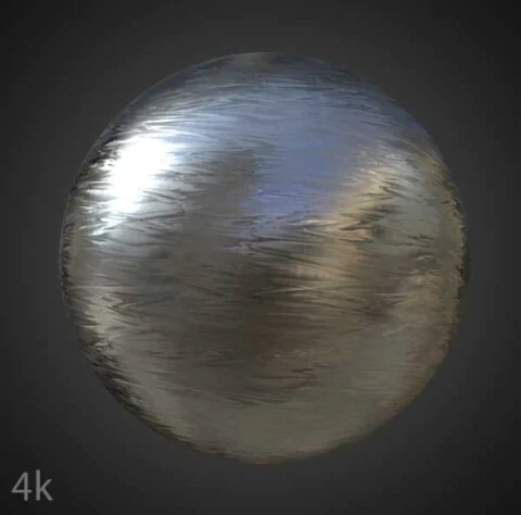 Grinded Aluminum Metal Texture Wallpaper HD 4K - Free Seamless PBR Material for 3D Design