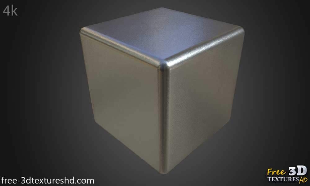 texturé aluminium avec revêtement en poudre HD 4K - Matériau PBR sans couture gratuit pour la conception 3D