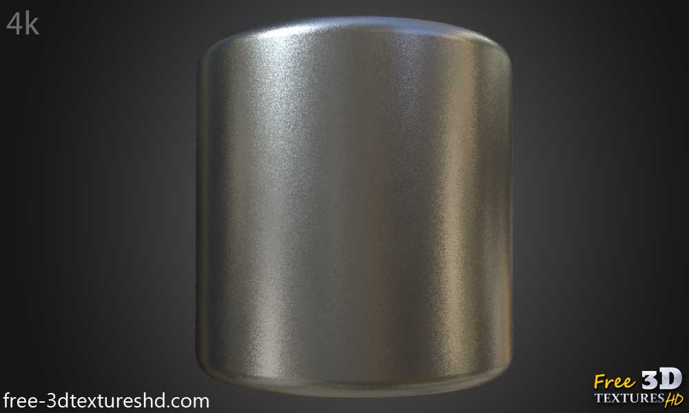 texturé aluminium avec revêtement en poudre HD 4K - Matériau PBR sans couture gratuit pour la conception 3D