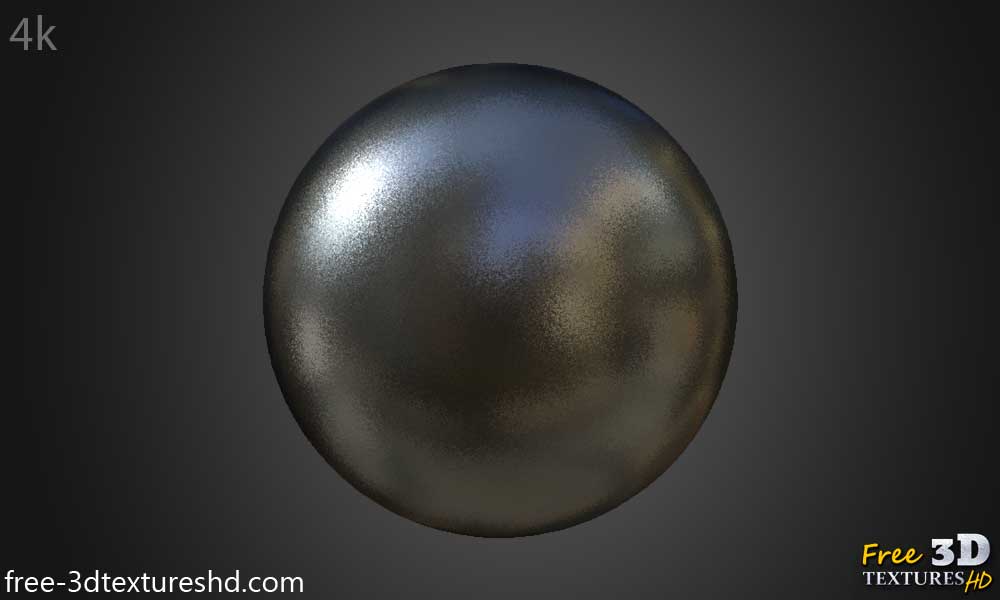 texturé aluminium avec revêtement en poudre HD 4K - Matériau PBR sans couture gratuit pour la conception 3D