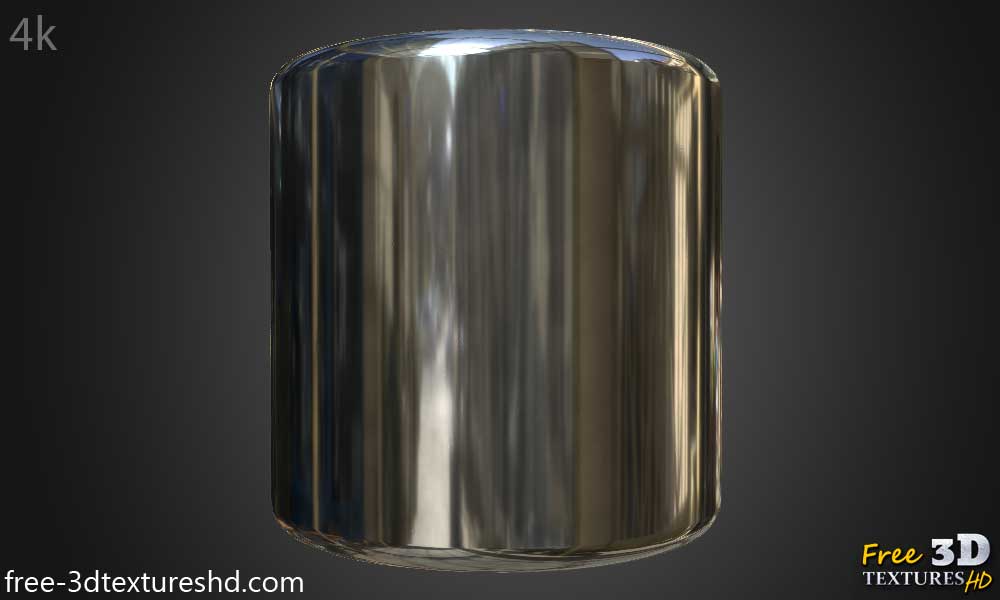 texture PBR aluminium brillant 3D Téléchargement gratuit haute résolution HD 4k pour la conception 3D