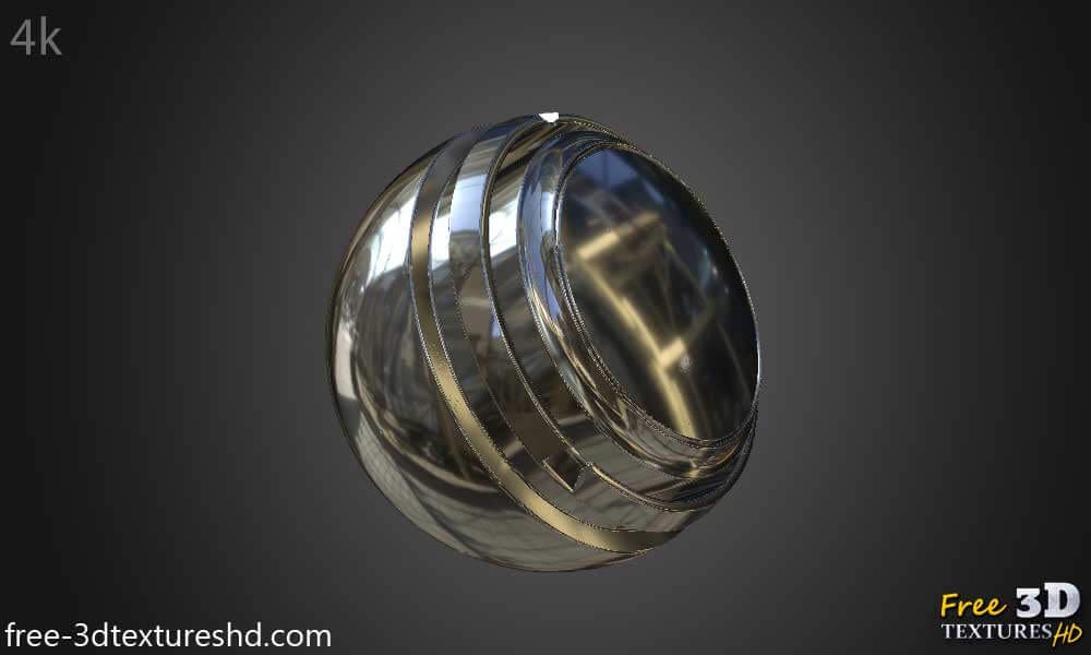 texture PBR aluminium brillant 3D Téléchargement gratuit haute résolution HD 4k pour la conception 3D