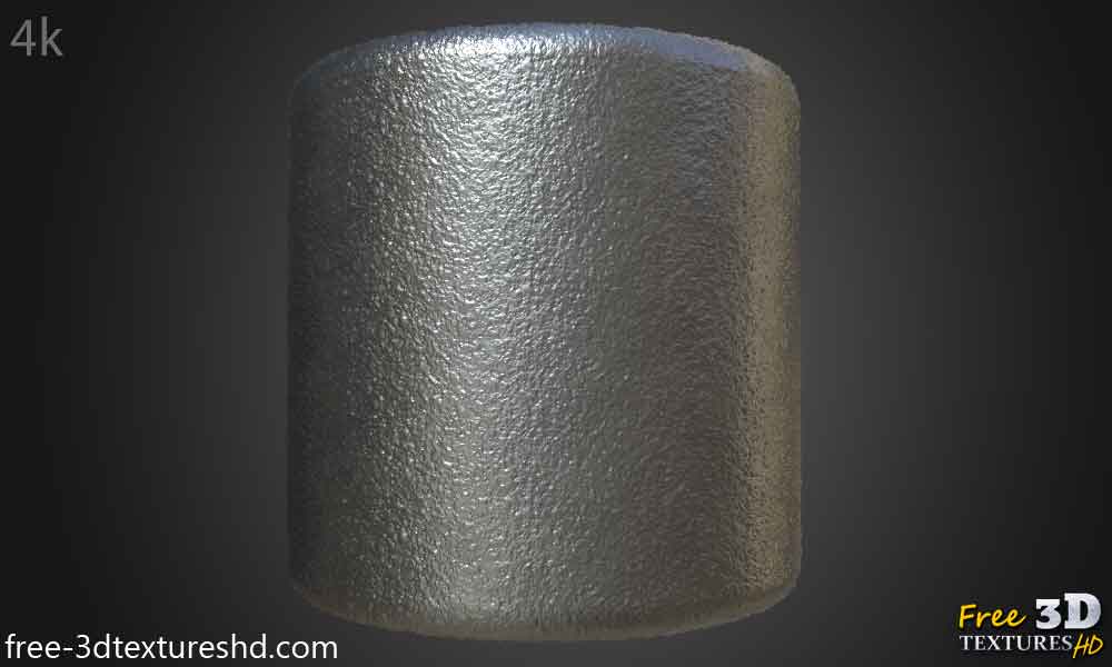 Natural Aluminium Metal Texture Wallpaper HD 4K - Free Seamless PBR Material for 3D Design